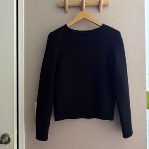 Alex Mill Black Crewneck Wool Sweater
